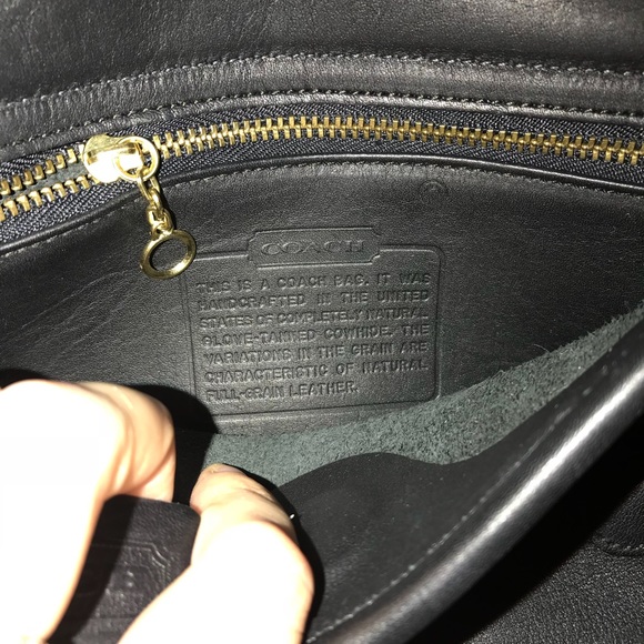 Vintage Coach Laurie Flap Bag Black - Picture 6 of 7